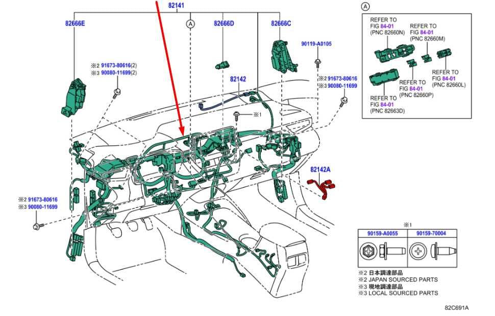2024 Toyota Corolla LE Dash Instrument Panel Wire Wiring Harness 82145-F2F61 OEM1