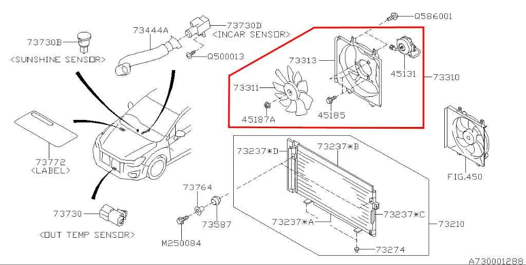 2008-16 Subaru Impreza Right Condenser Cooling Fan Motor Assembly 73310FJ020 OEM - Alshned Auto Parts