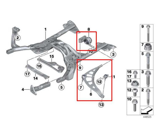 11-16 Mini Countryman Cooper S 1.6L AWD Front Driver Left Side Lower Control Arm - Alshned Auto Parts