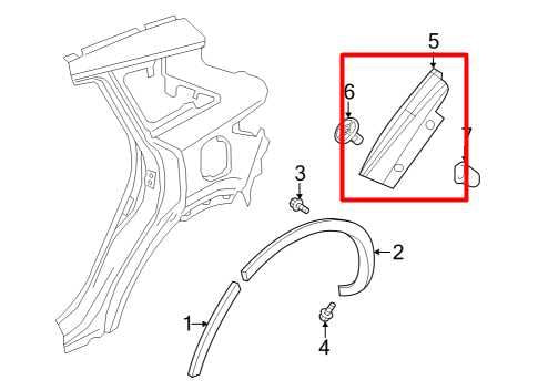 2019-25 Infiniti QX50 Rear Right Left Quarter Side Panel Air Spoiler Molding Set - Alshned Auto Parts
