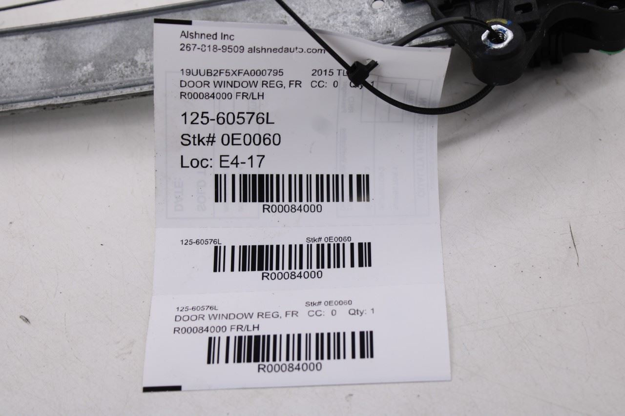 2015-2020 Acura TLX Tech Front Left Driver Side Door Window Regulator w/ Motor9