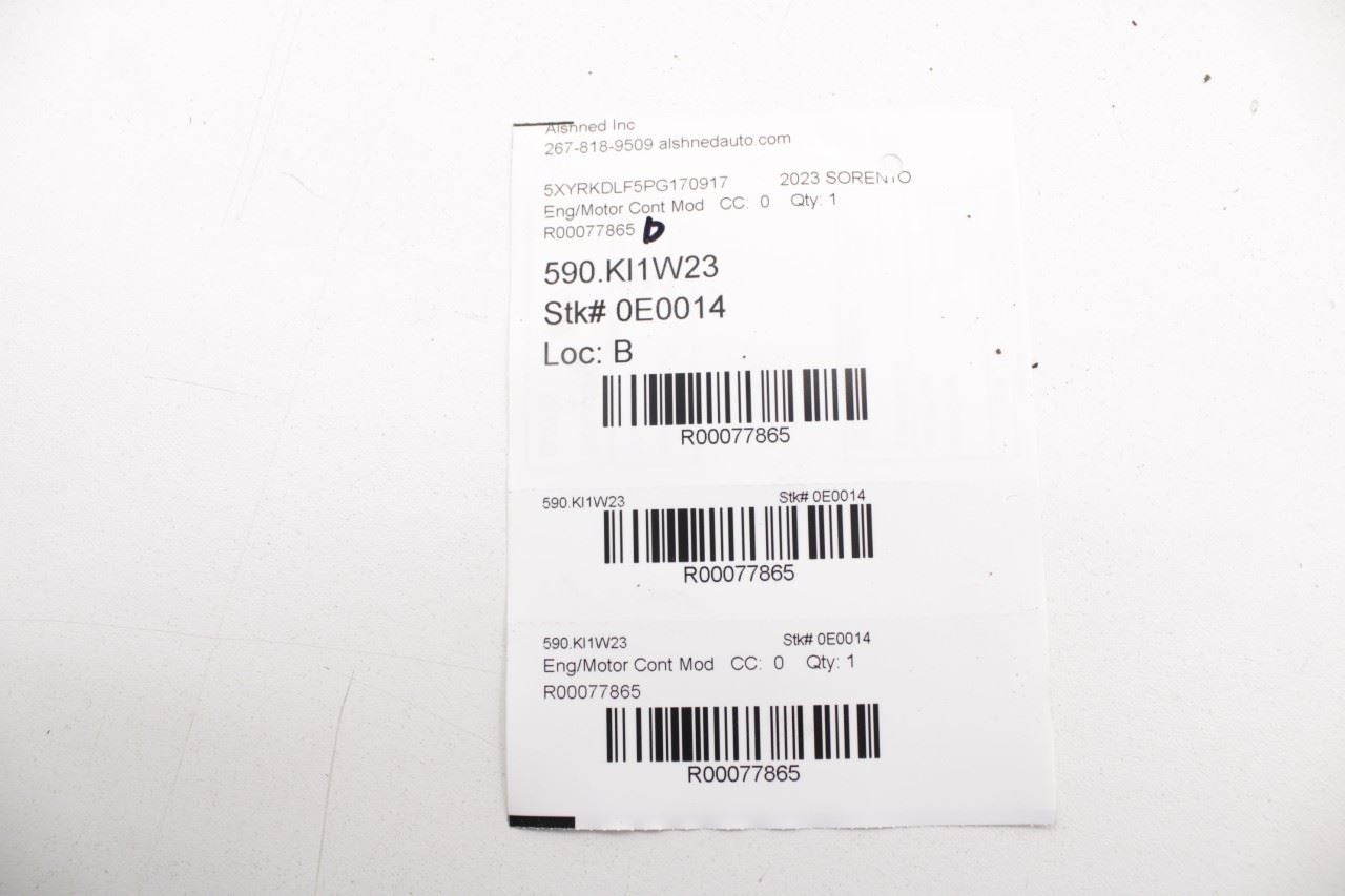 21-2023 Kia Sorento X-Line SX Prestige Engine Computer Control Module ECU ECM - Alshned Auto Parts