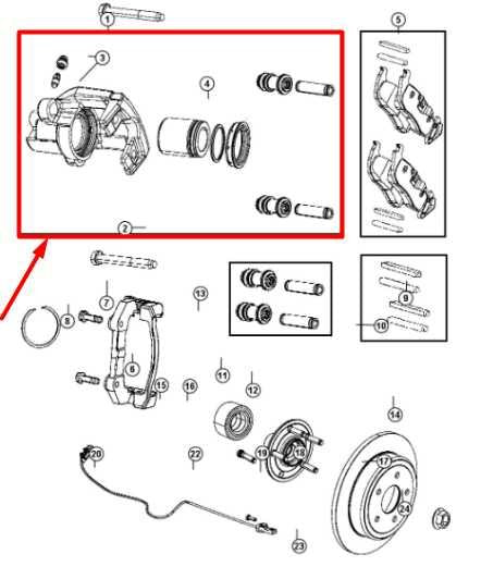 2011-2020 Dodge Durango SXT Rear Right Side Disc Brake Caliper 68052376AA OEM - Alshned Auto Parts