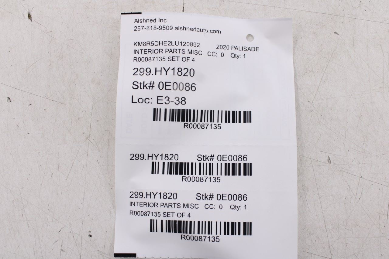 2020-26 Hyundai Palisade Limited AWD Roof RH and LH Overhead Air Vent Grille Set - Alshned Auto Parts