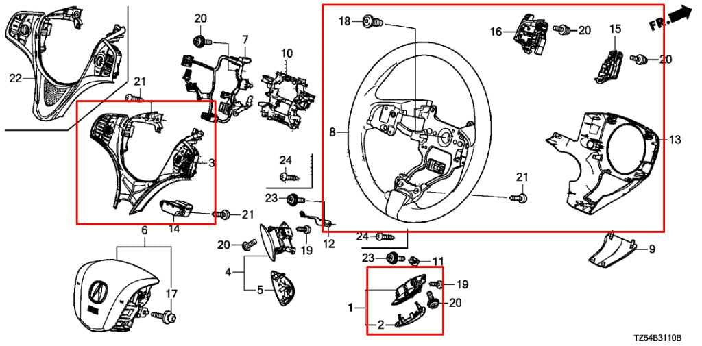 2014-17 Acura MDX SH-AWD Tech 3.5 AWD Steering Wheel Leather w/ Control Buttons - Alshned Auto Parts