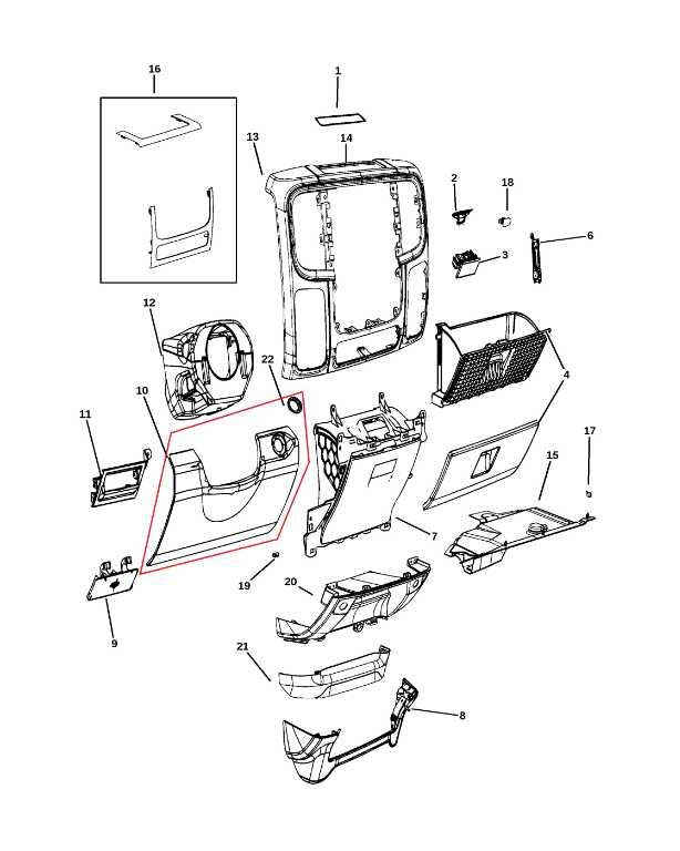 2014-2024 RAM 1500 Classic Express Dash Steering Column Opening Cover 1UM301X7AE1
