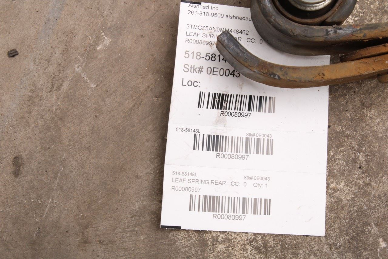 2015-23 Toyota Tacoma SR5 3.5L Double Cab Rear Suspension Right Side Leaf Spring - Alshned Auto Parts