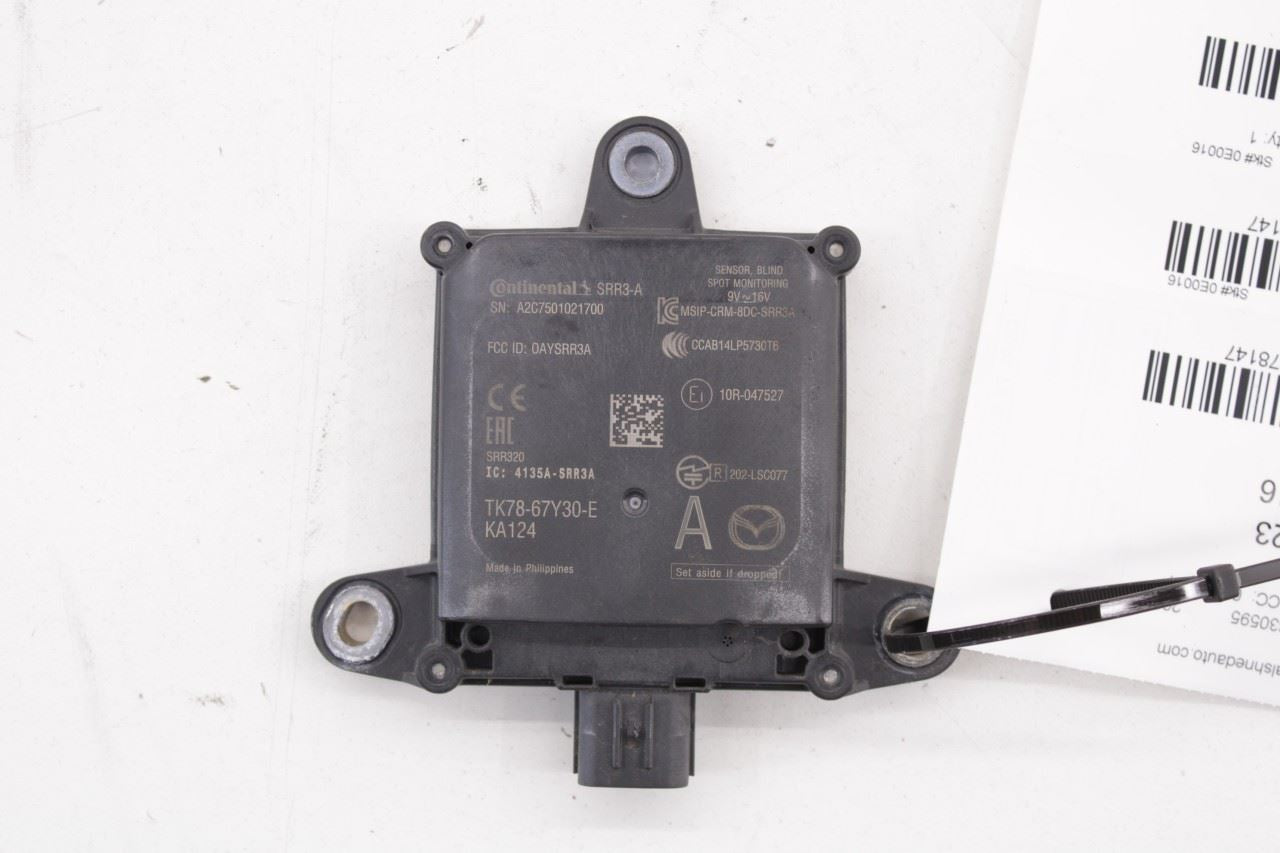 2016-2023 Mazda CX-9 Grand Touring Rear Right Blind Spot Radar Sensor Module OEM - Alshned Auto Parts