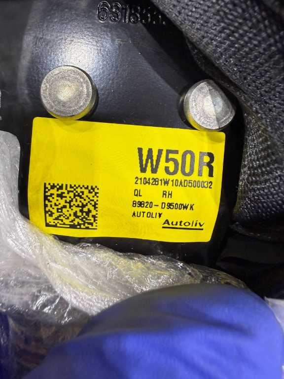 16-22 Kia Sportage Nightfall Rear Passenger RH Side 2nd Row Seat Belt Retractor10