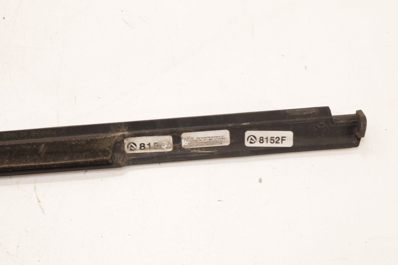 11-18 Porsche Cayenne Platinum RR LH Door Run Channel w Molding and Weatherstips - Alshned Auto Parts