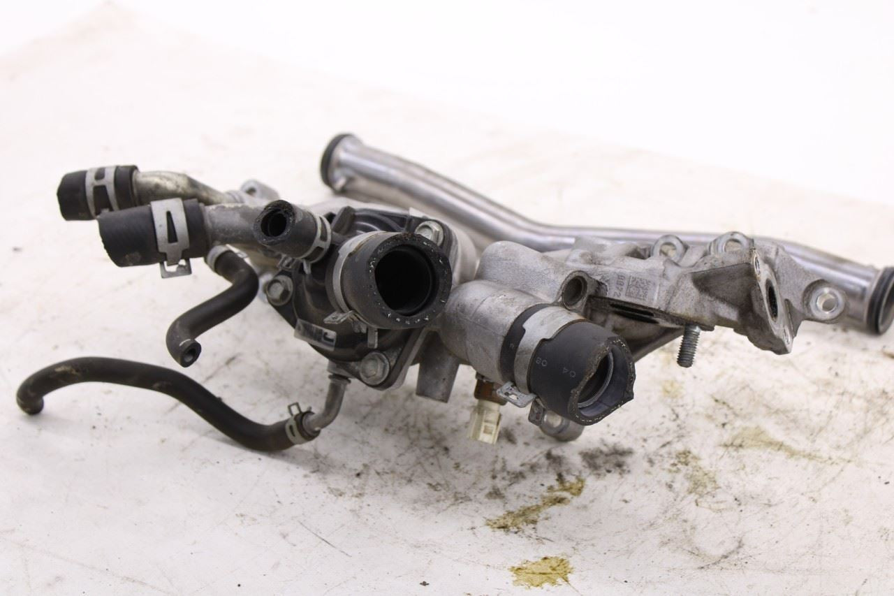 2015-20 Acura TLX Tech 3.5L Engine Coolant Water Thermostat Housing w/ Hose Tube9