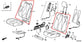 19-21 Acura ILX Technology A-Spec Front Right Seat Backrest Upper Cushion *ReaD* - Alshned Auto Parts