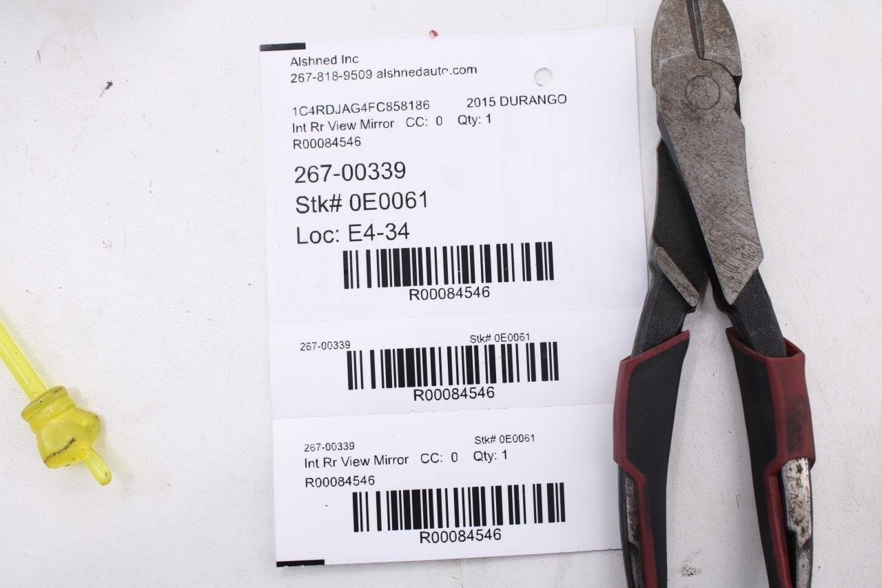 2014-2016 Dodge Durango SXT Interior Inside Rear View Mirror 68144049AF OEM - Alshned Auto Parts