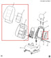 2018-21 Chevrolet Equinox LT Front Driver Left Side Seat Backrest Upper Cushion - Alshned Auto Parts