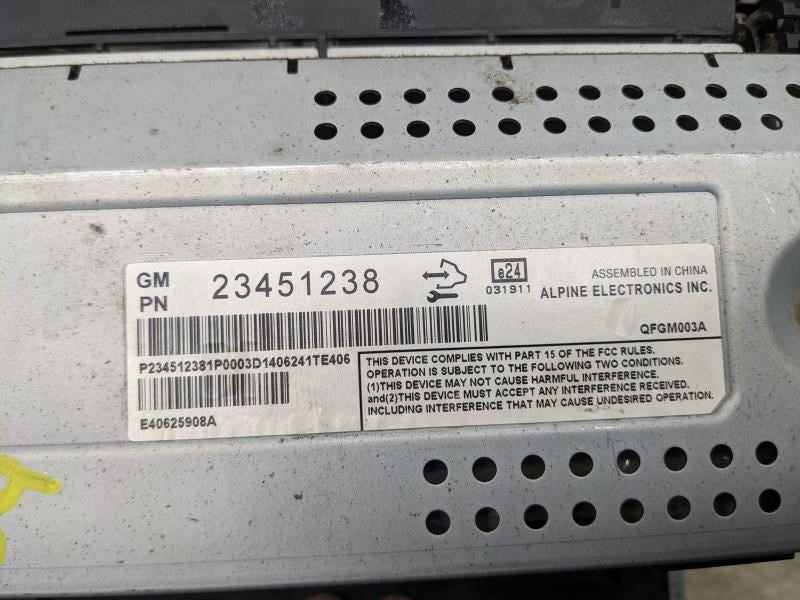 2014-2016 Chevrolet Malibu Info Radio AM FM CD Screen Receiver 23451238 *ReaD* - Alshned Auto Parts