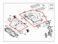 06-11 Mercedes-Benz E350 3.5L AWD Engine Air Intake Appearance Cover Set *ReaD*1
