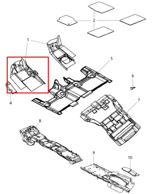 16-21 Jeep Grand Cherokee Overland Front LH Side Interior Floor Carpet Liner Mat - Alshned Auto Parts