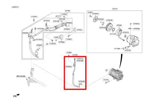 2019-20 Kia Sorento LX 3.3L AC Conditioning Discharge Hose Tube Pipe 97762C6900 - Alshned Auto Parts