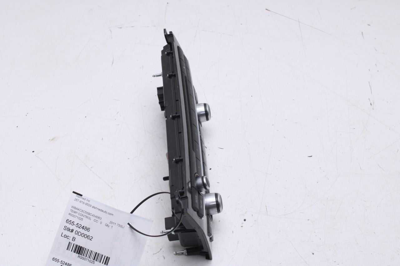 2010-2015 BMW 750Li xDrive 4.4L AWD Radio AC Heater Temperature Climate Control - Alshned Auto Parts