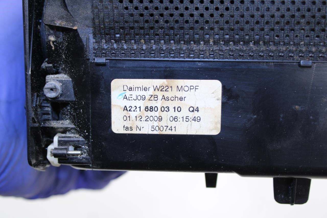 10-13 Mercedes-Benz S550 Front Console Ash Tray Trim w/ Cup Holder 221-680-03-10 - Alshned Auto Parts