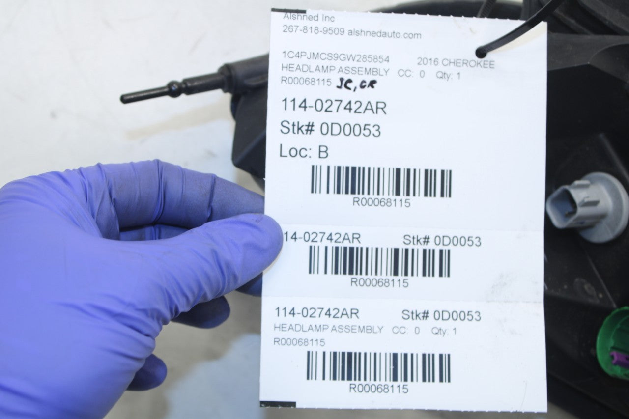 14-18 Jeep Cherokee Front Passenger Right Side LED Park Turn Signal Lamp *ReaD* - Alshned Auto Parts