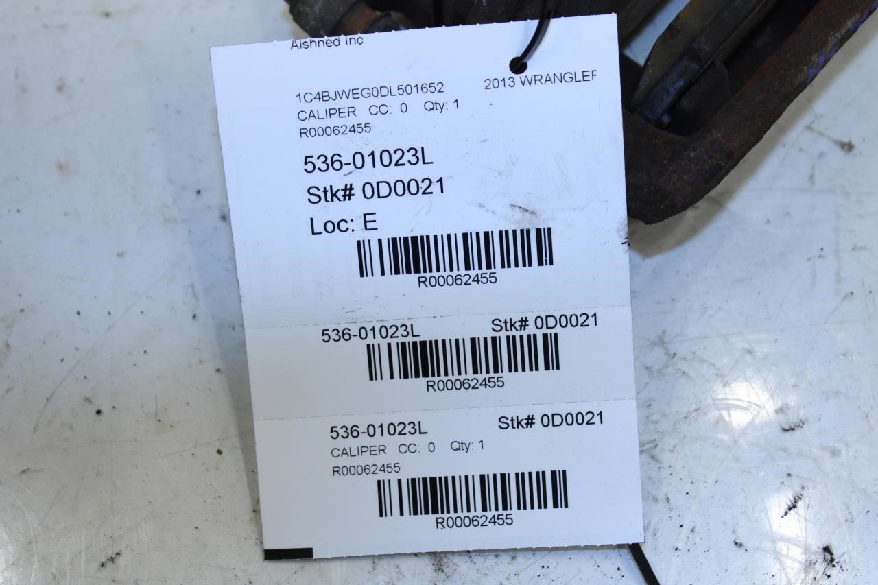 2007-2018 Jeep Wrangler Sahara 4WD Rear Left Brake Disc Caliper 68003774AA OEM - Alshned Auto Parts