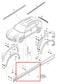 11-18 Porsche Cayenne S 4.8L AWD Front Driver Left Side Door Lower Trim Molding1
