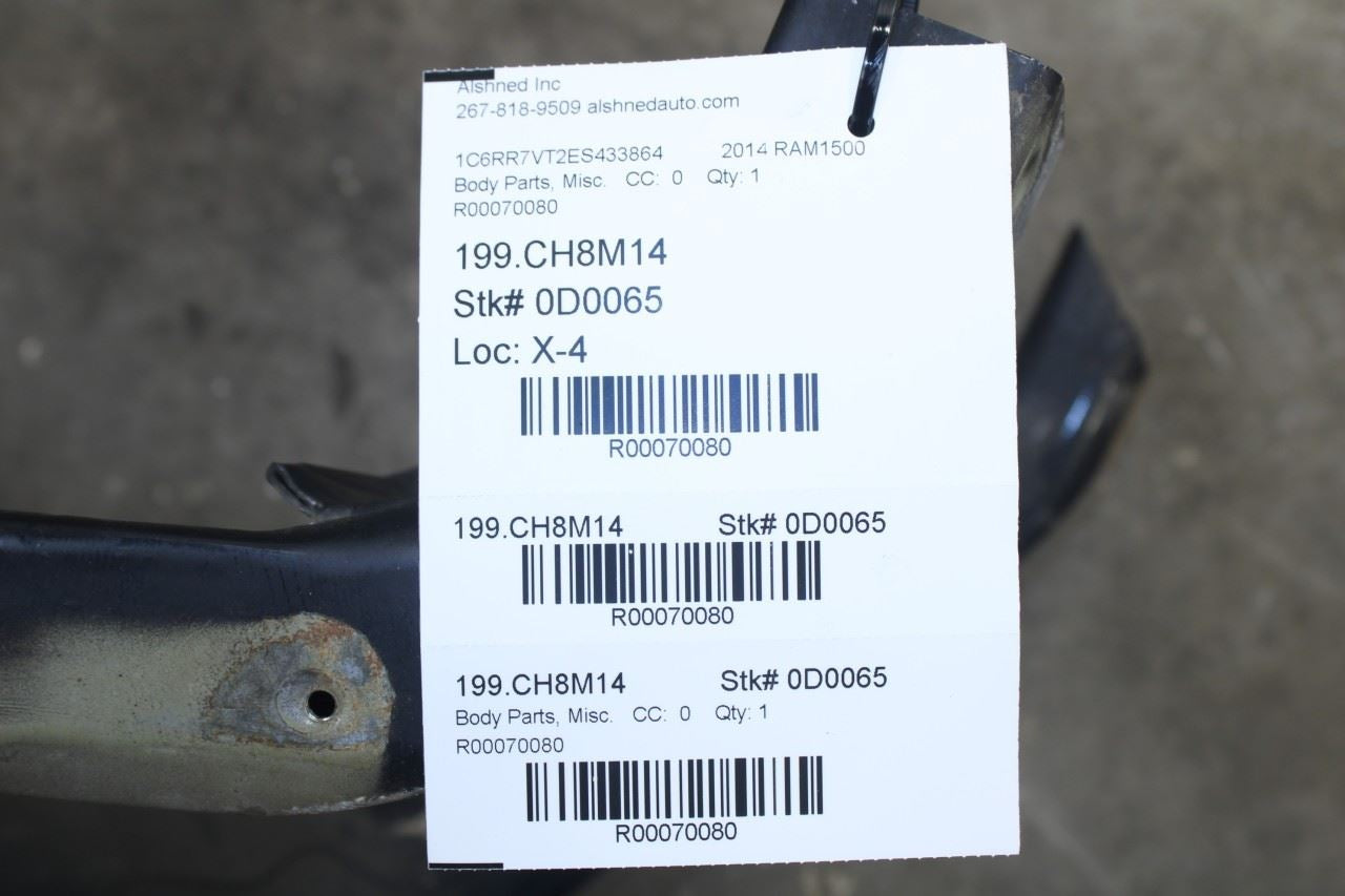2011-2018 Ram 1500 Crew Cab Laramie Front Right Side Frame Rail Fender Closure - Alshned Auto Parts