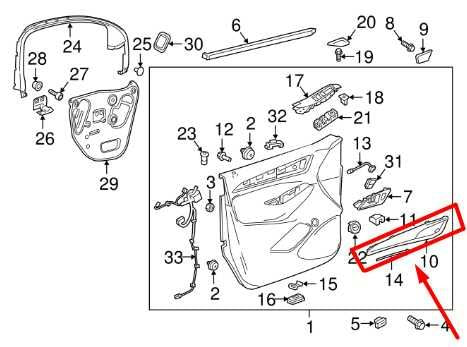 2019-2021 Buick Enclave Front Right Door Inner Applique Trim Cover 84237388 OEM - Alshned Auto Parts