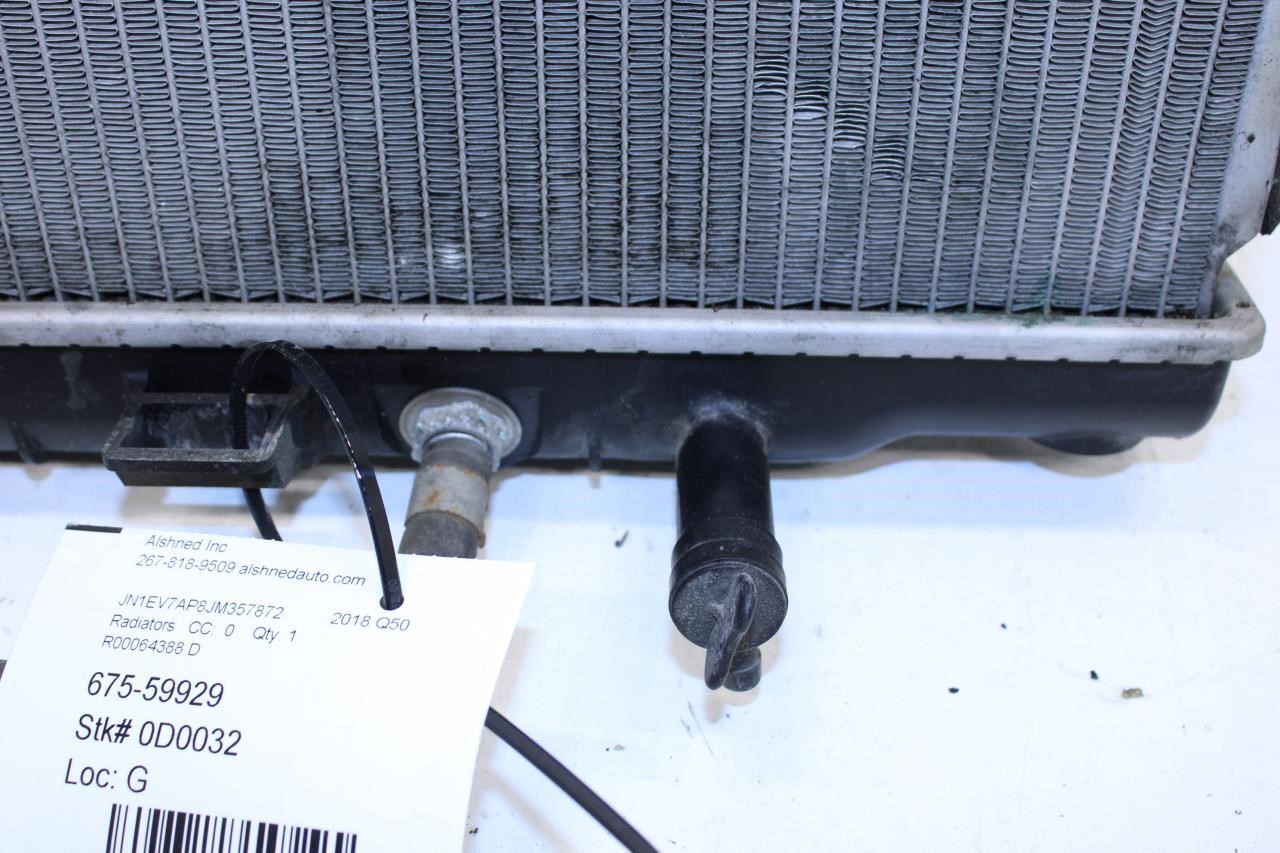 16-23 Infiniti Q50 Luxe RWD 3.0L Engine Cooling Radiator 21460-4HK0A OEM *ReaD* - Alshned Auto Parts