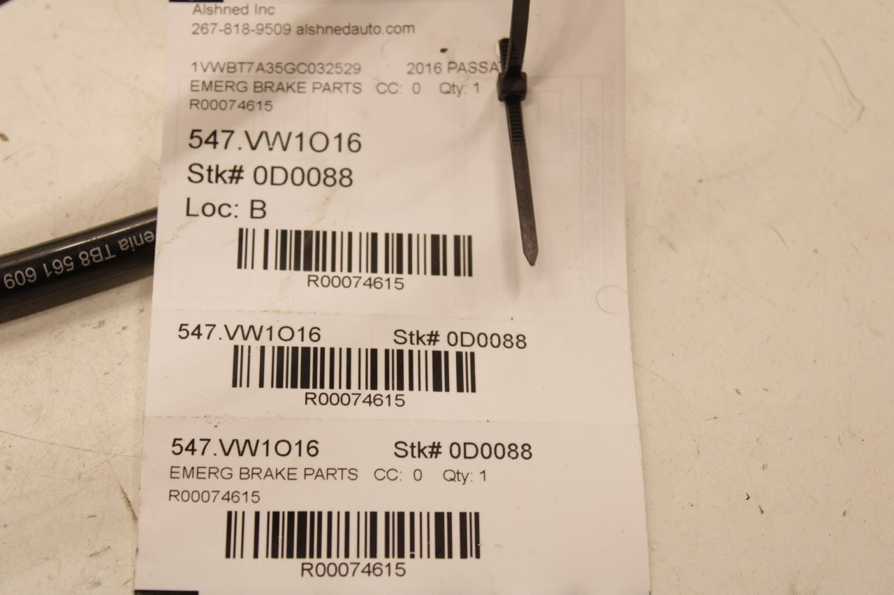 12-22 Volkswagen Passat SE Rear RH and LH Side Emergency Brake Release Cable Set - Alshned Auto Parts