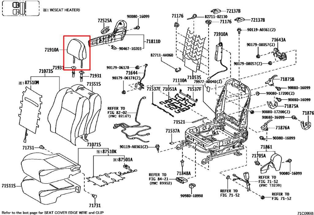 2020-23 Toyota Tacoma SR5 Double Cab Front Right and Left Side Seat Headrest Set2