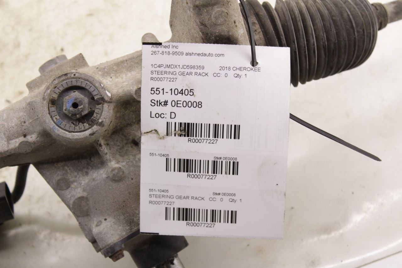 2015-18 Jeep Cherokee Limited 3.2L Steering Gear Rack and Pinion 86K 68369260AA - Alshned Auto Parts