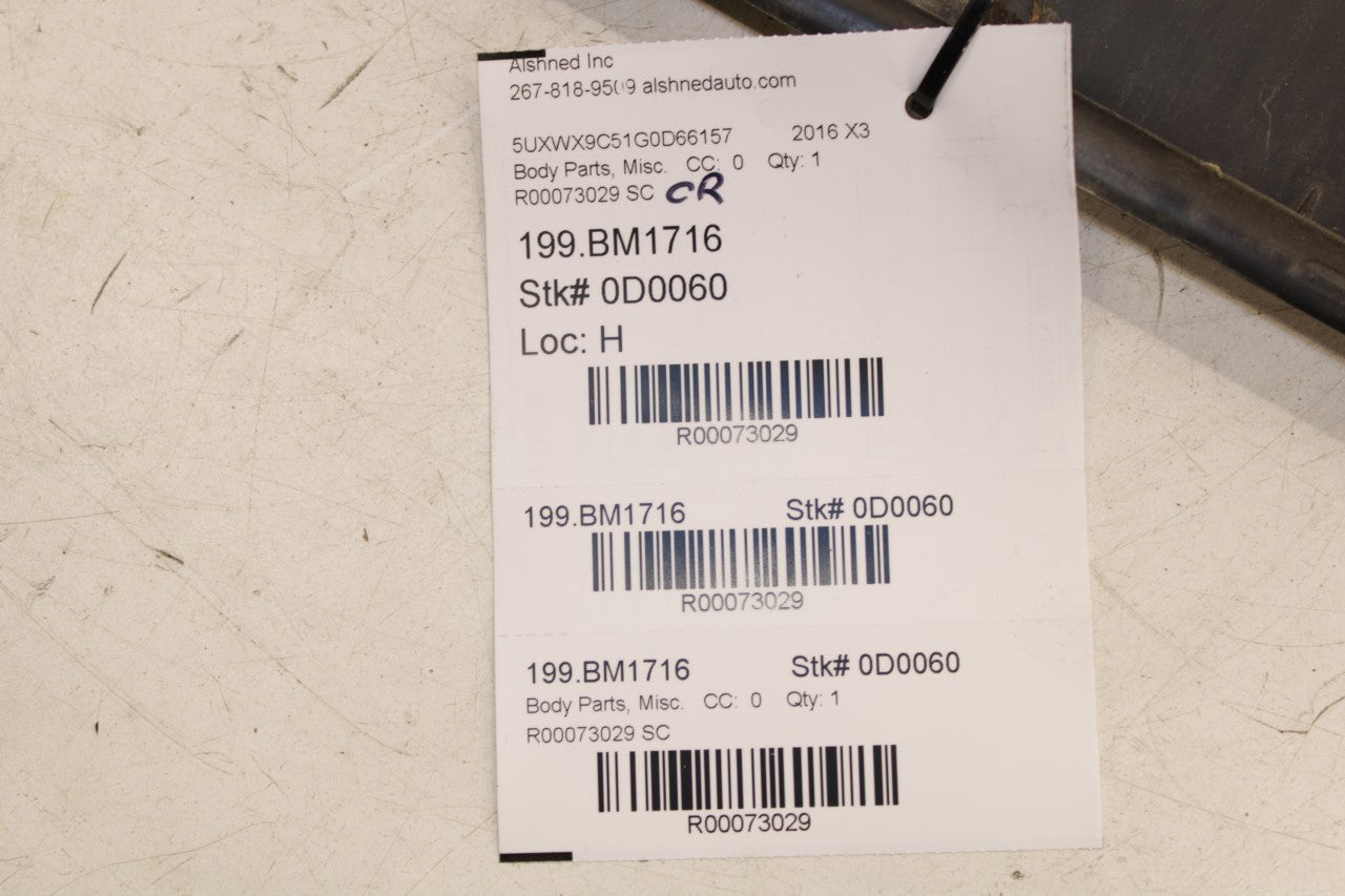 2011-17 BMW X3 xDrive28i Front Right Side Door Lower Molding 51137205780 *ReaD* - Alshned Auto Parts