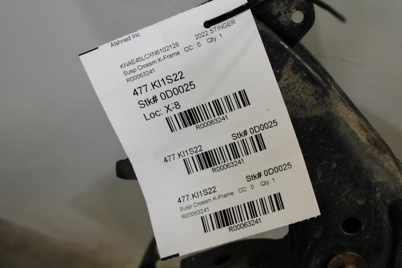 2018-2023 Kia Stinger GT1 AWD Front Crossmember Subframe 62410-J5700 OEM - Alshned Auto Parts