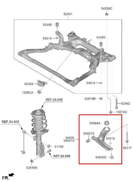 2021-2025 Hyundai Elantra SEL FWD Front Left Side Lower Control Arm 54500-AA100 - Alshned Auto Parts