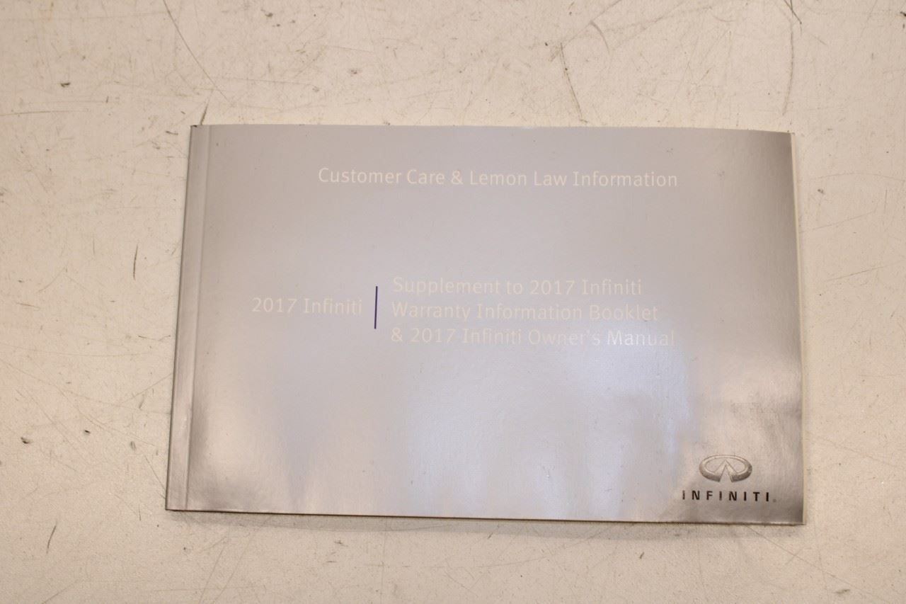 2017 Infiniti QX50 Owners Manual Set with Case R72267 *ReaD* - Alshned Auto Parts