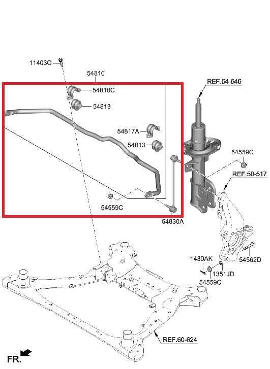 2022-25 Hyundai Tucson SEL AWD Front Suspension Stabilizer Sway Bar 54810-N9100 - Alshned Auto Parts