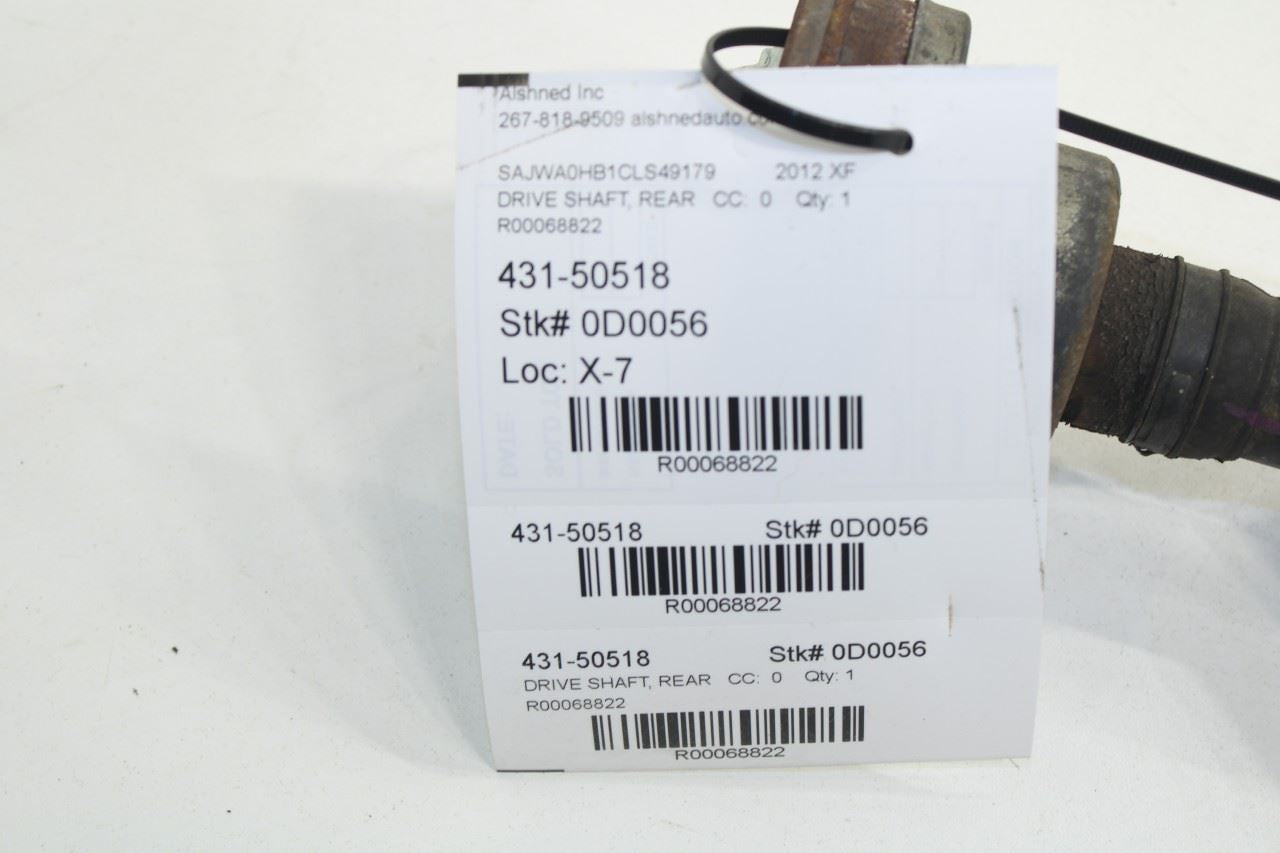 2010-2012 Jaguar XF 5.0L RWD Rear Drive Shaft Propeller C2Z8623 OEM - Alshned Auto Parts