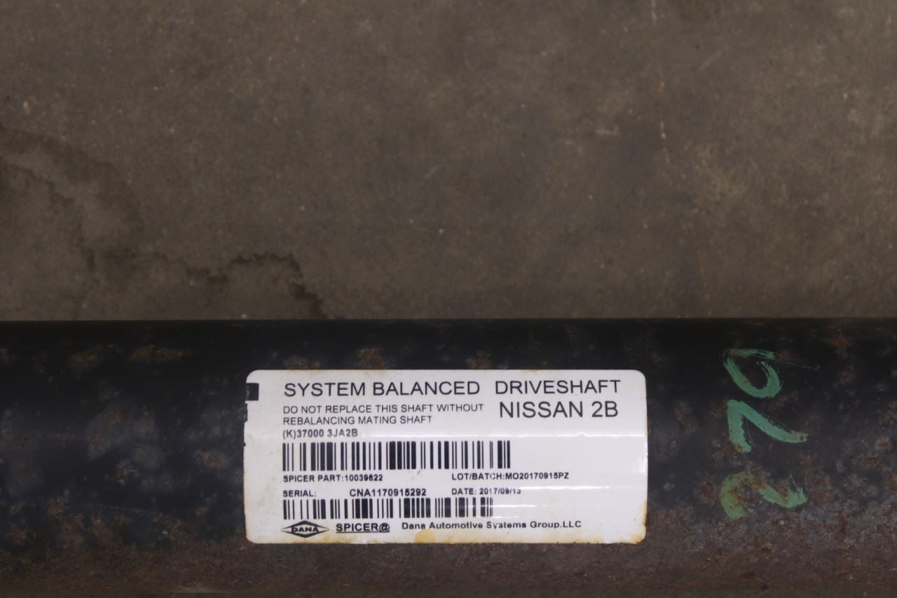 2014-2020 Infiniti QX60 3.5L AWD Rear Drive Shaft Propeller 37000-3JA2B OEM8