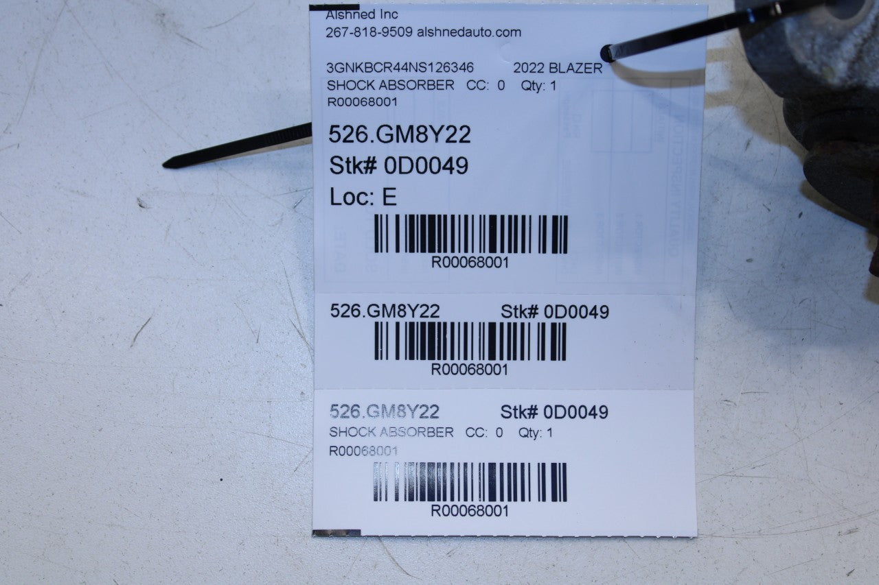 2019-24 Chevrolet Blazer 2LT FWD Rear Passenger Right Side Shock Strut Absorber - Alshned Auto Parts