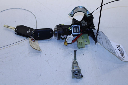20-22 Kia Soul LX Ignition Switch Housing and Door Lock Cylinder w/ Fob Key Pair - Alshned Auto Parts