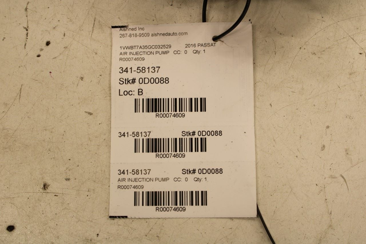 2014-17 Volkswagen Passat SE 1.8L Secondary Air Injection Pump 04E-959-231-C OEM - Alshned Auto Parts