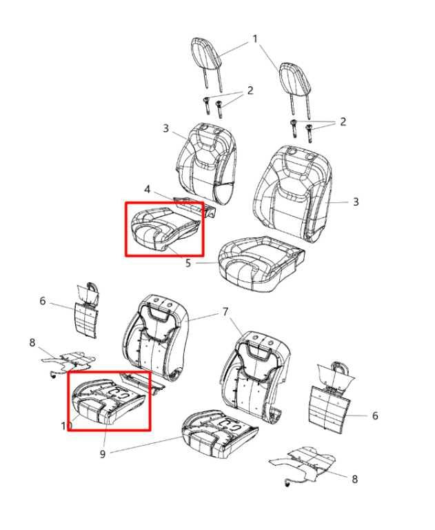 2018 Jeep Cherokee Limited Front Passenger Right Side Seat Lower Cushion *ReaD* - Alshned Auto Parts
