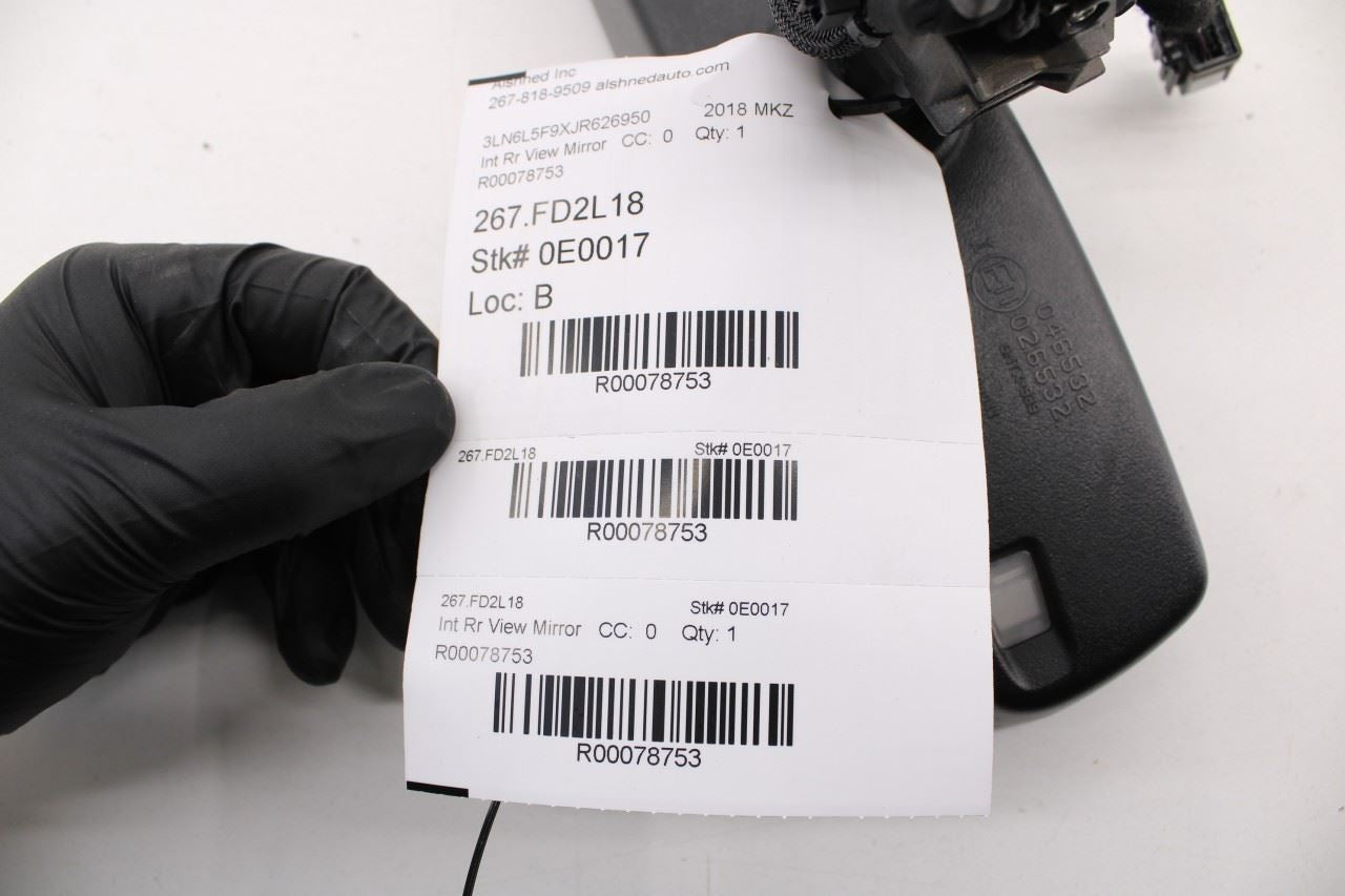 2017-2020 Lincoln MKZ Reserve Interior Inside Rear View Mirror HU5Z-17700-B OEM - Alshned Auto Parts
