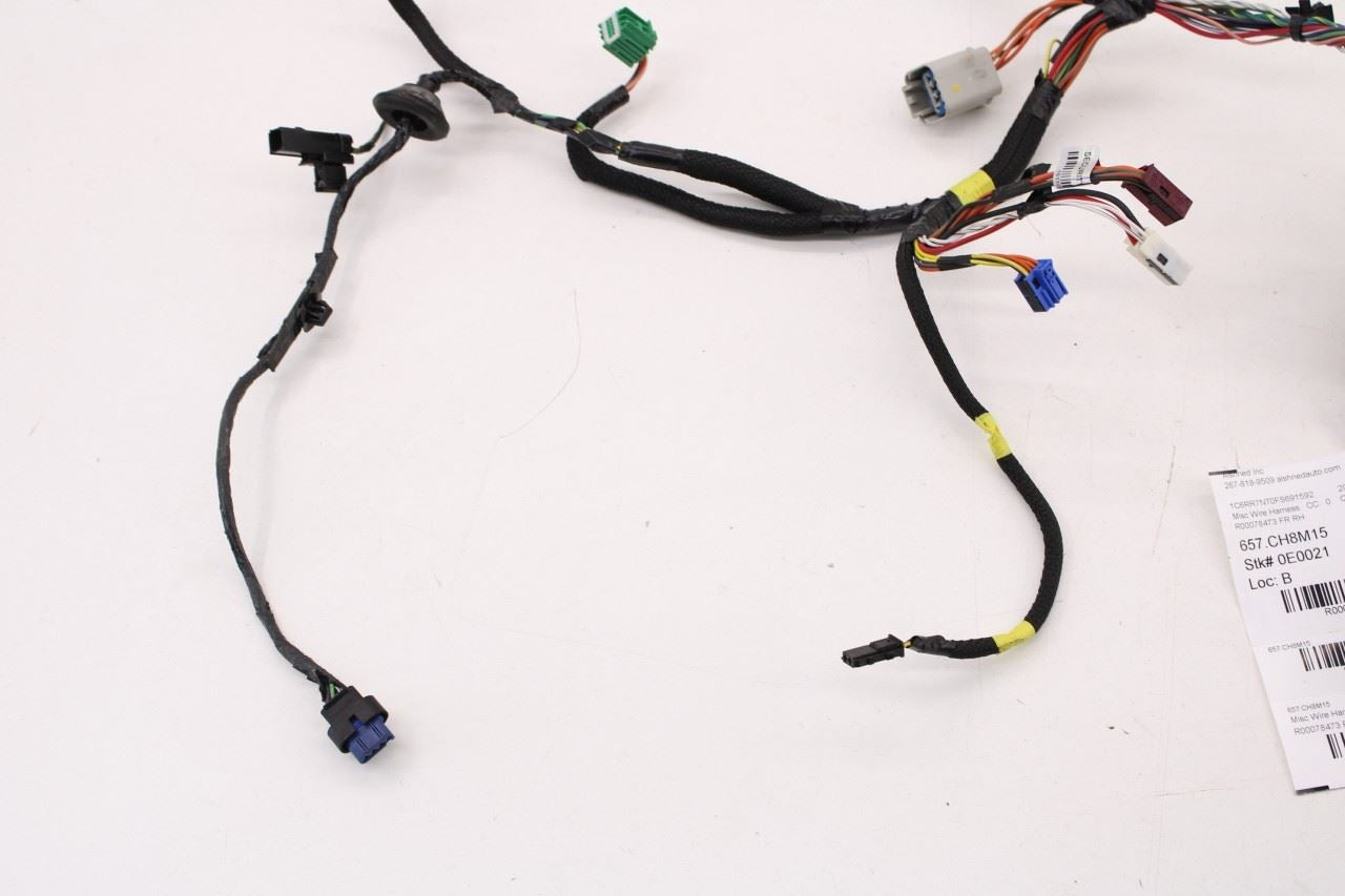 2013-2015 Ram 1500 Crew Cab Laramie Front Right Door Wire Harness 68160034AF OEM - Alshned Auto Parts