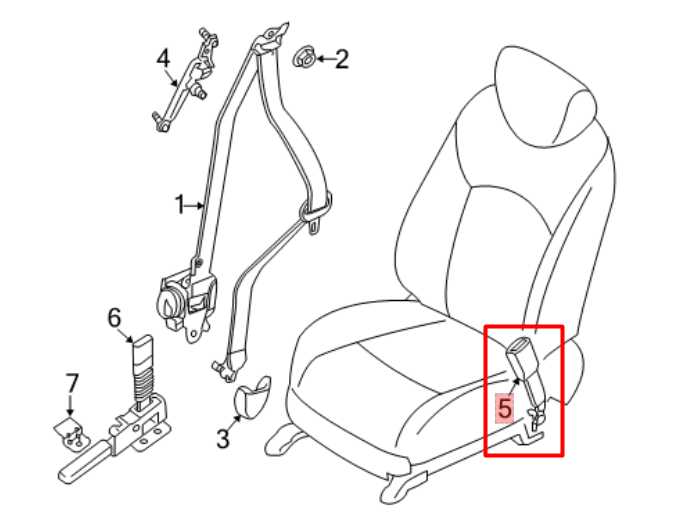 2015-2020 Nissan Pathfinder SV Front Right Side Seat Belt Buckle 86842-9PF8A OEM - Alshned Auto Parts