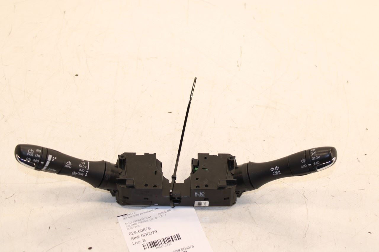 2014-2020 Infiniti QX60 3.5L FWD Steering Column Light Turn Signal Wiper Switch - Alshned Auto Parts