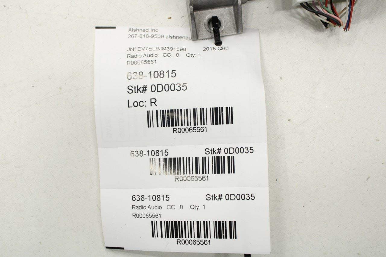 2017-2020 Infiniti Q60 Luxe Bose Audio Radio Amplifier Amp 28061-5CA2D OEM - Alshned Auto Parts