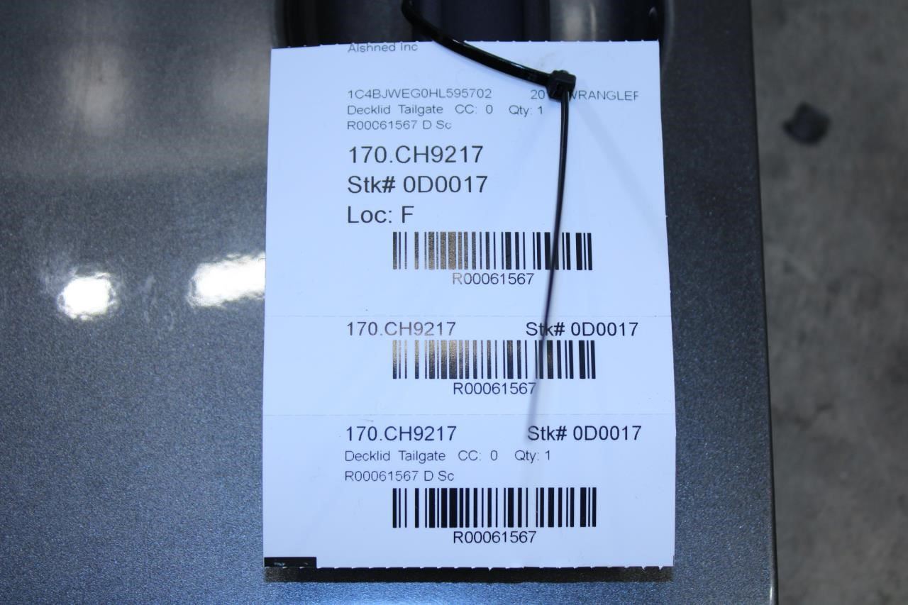 2007-2017 Jeep Wrangler Sahara Rear Tailgate Shell Panel 68079246AA OEM *ReaD* - Alshned Auto Parts